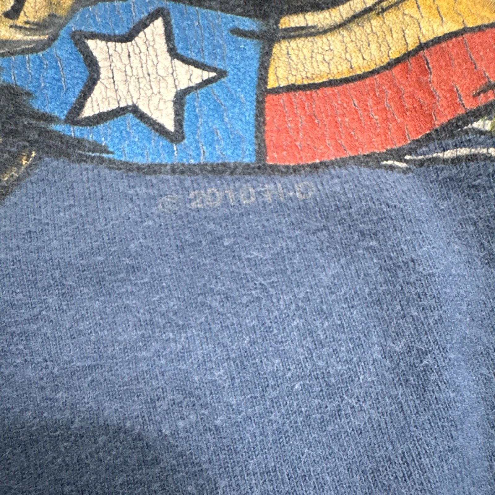 Harley-Davidson Stubbs Houston Texas 2010 Blue Graphic T-Shirt Men's Size L 8