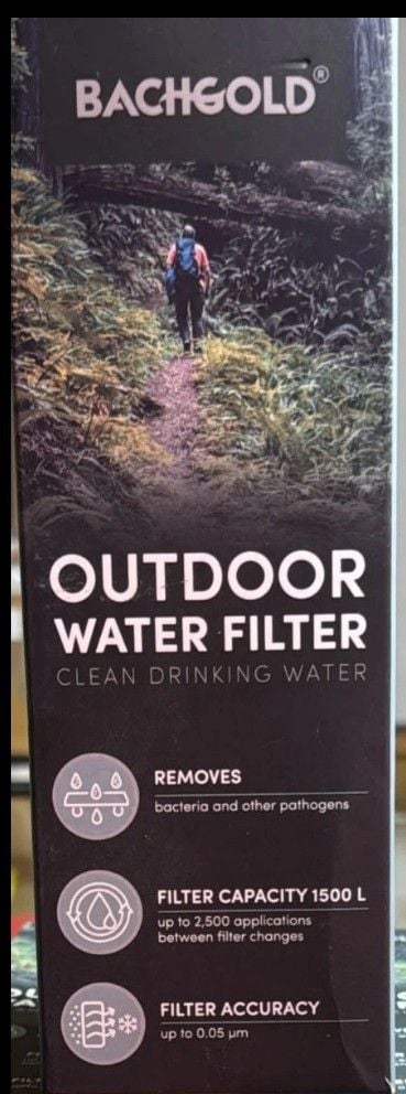 BACHGOLD Outdoor Water Filter Bottle 650ml 1500L Camping Hiking Survival BPA-Fre 3