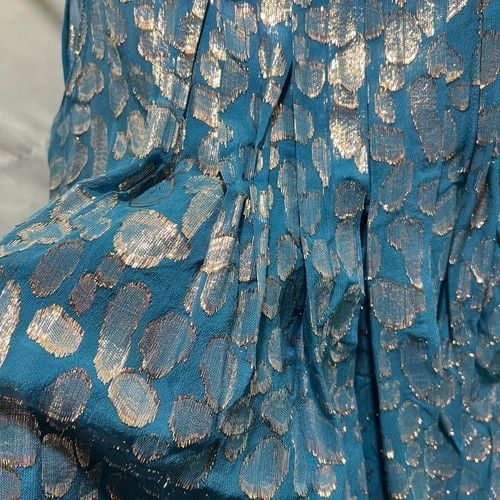 Anthropologie Blue Shimmer Dress 10