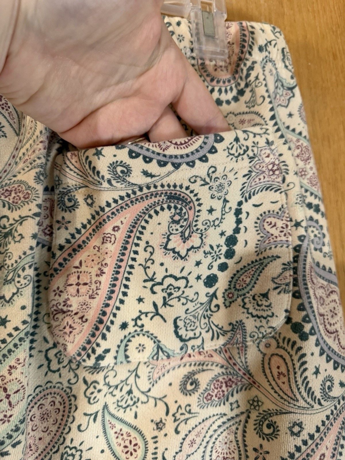 Teddy Fresh Women's 2XL Plus Paisley Fleece Jogger Pants Drawstring Pockets 5