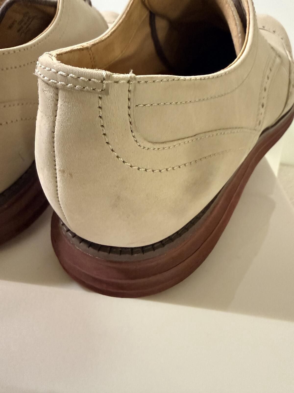 Cole Haan Grand.Os Tan Nubuck Men’s Wingtip Oxford Dress Shoes 13