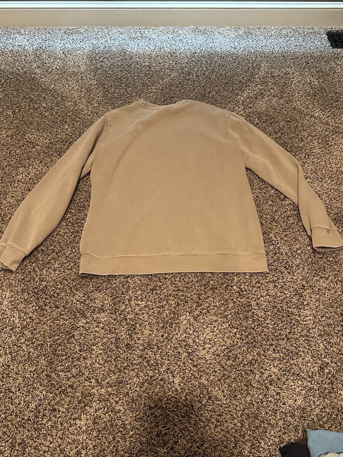 PacSun Taupe Crew Neck Sweatshirt Basic Solid Pullover Casual Unisex Large 3