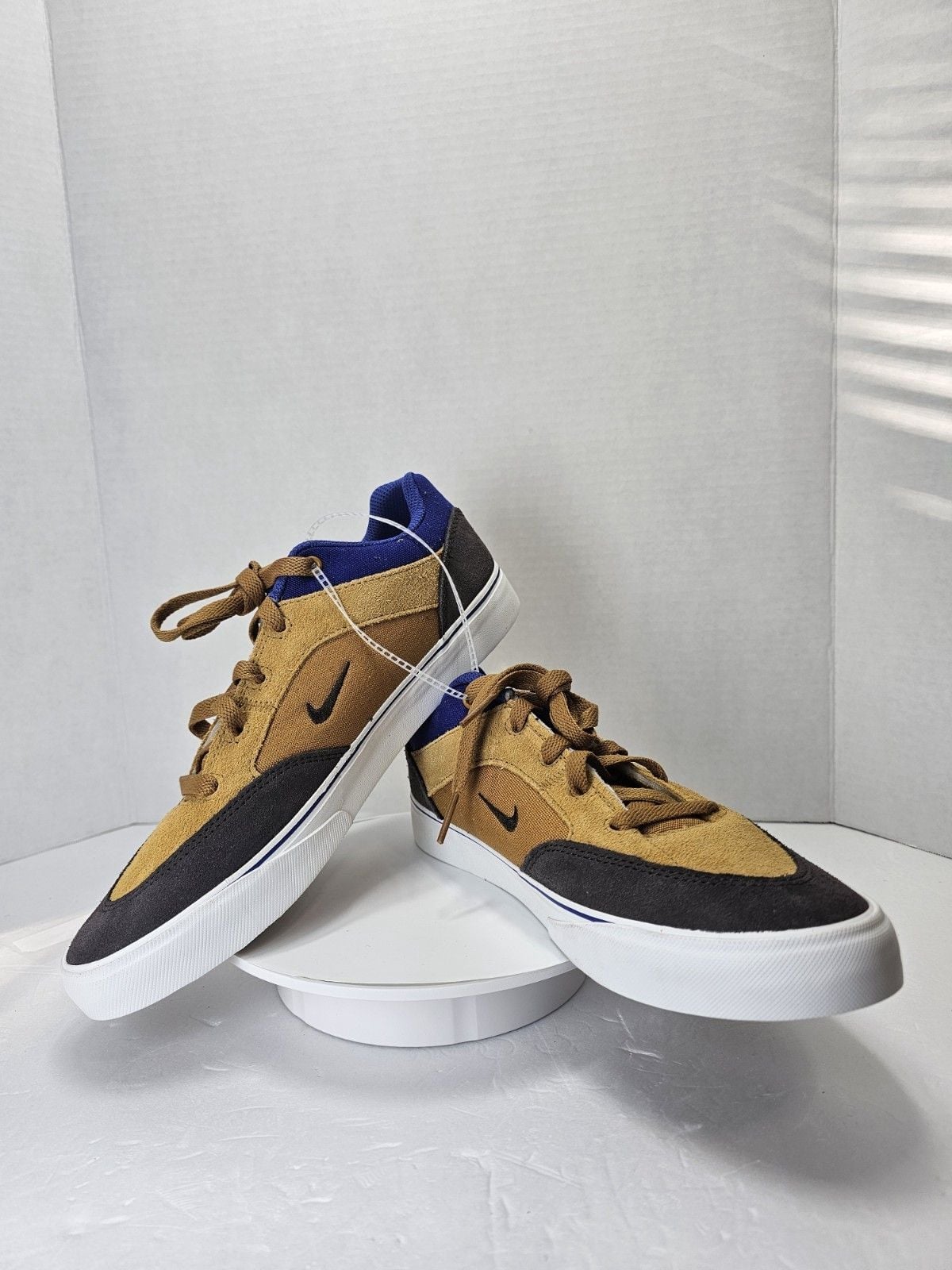 Nike SB Malor HF1205-700 Brown Blue Suede Skate Shoes Youth Size 6Y New 3
