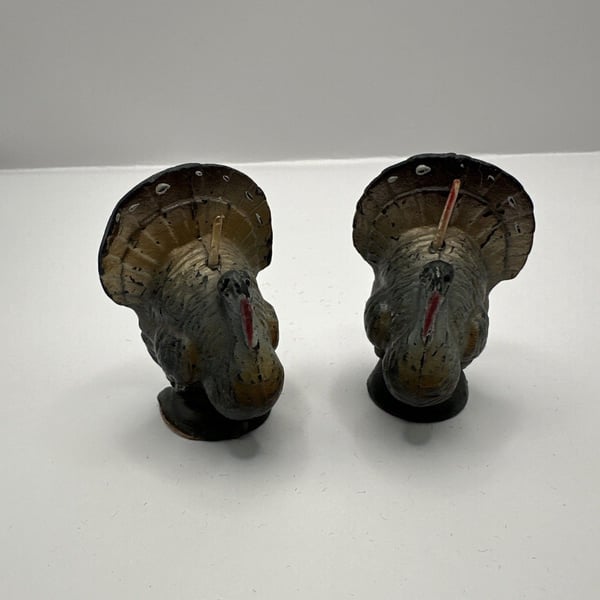 Vintage Lot X 2 3 Inch Unused Gurley Turkey Candle Thanksgiving Home Decor