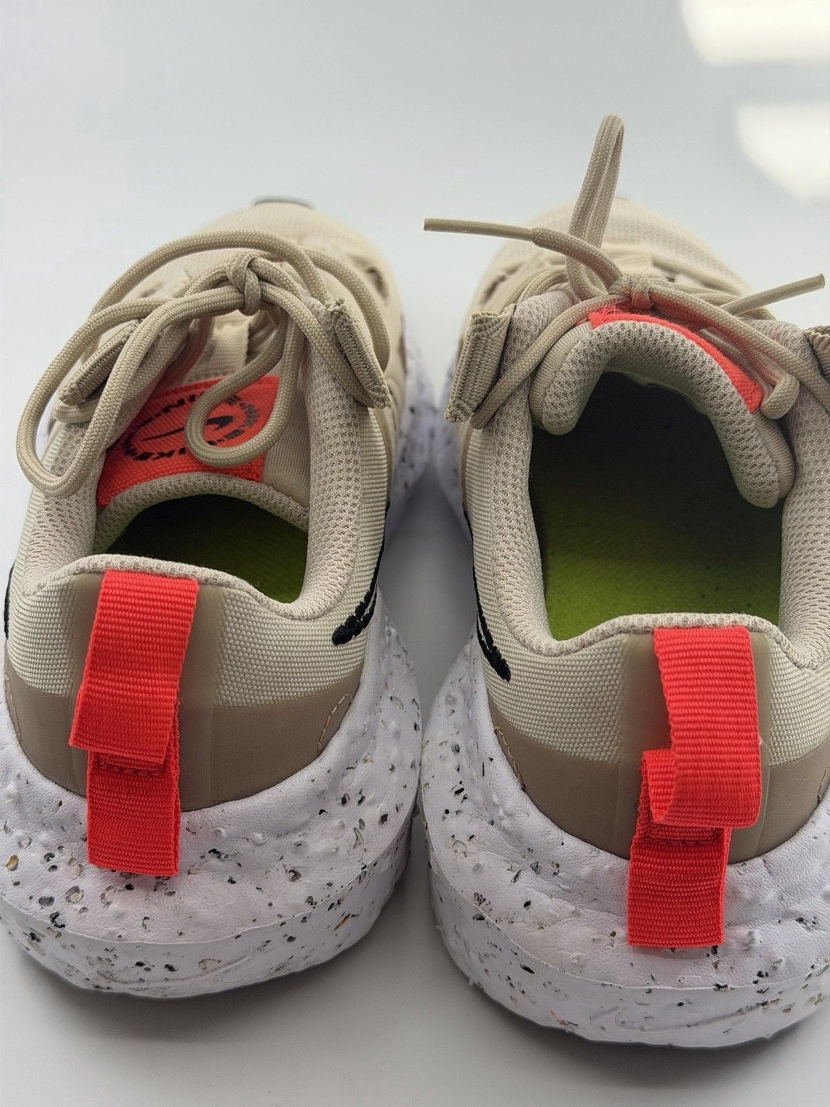Nike Beige/Orange Low Top Lace Up Athletic Sneaker CW2386-005 8