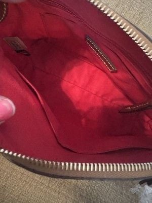 Dooney and Bourke Embossed Ostrich Leather Crossbody 7