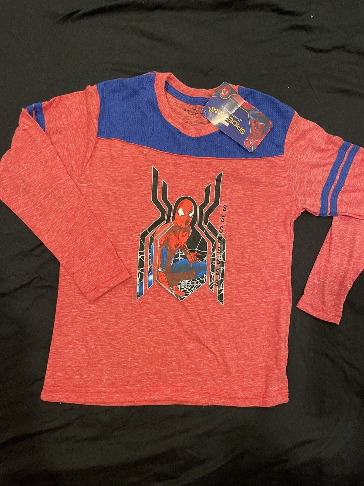 Boys marvel Spiderman full sleeves shirt size 8 2