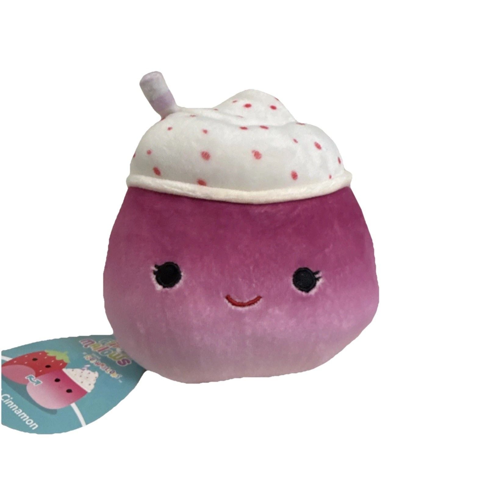Squishmallows Small Strawberry Scarlet Cinnamon Plush Doll Reversible 3