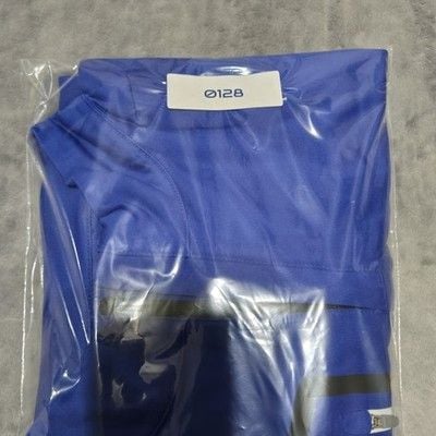 PETER MILLAR Men's Sz Lg Forge Performance Quarter-Zip Pullover Sapphire Blue 14
