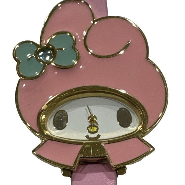 Sanrio My Melody Watch Japan import Hello Kitty Pink Band RARE Very Good