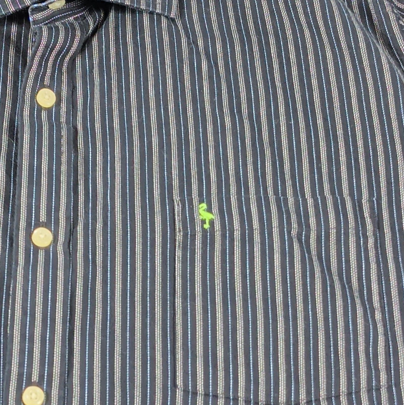 TAILORBYRD Men's Striped 100% Cotton Button-Front Dress Shirt XL 34/35 3