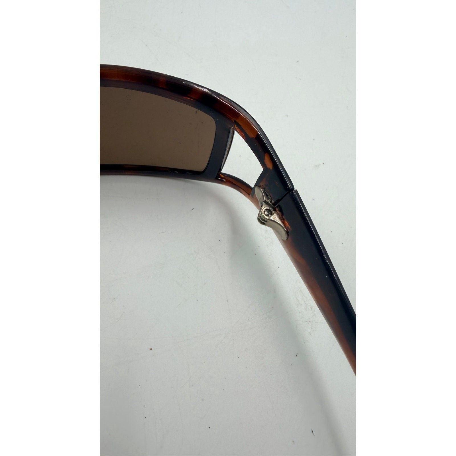 Womens Rhinestone Anti-glare Polarized Chic Narrow Sunglasses Tortoise Brown 5