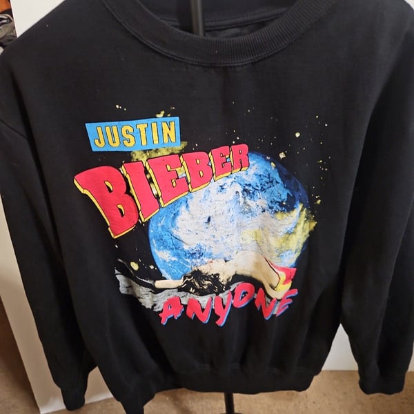 Justin Bieber Anyone Space Sweatshirt XL