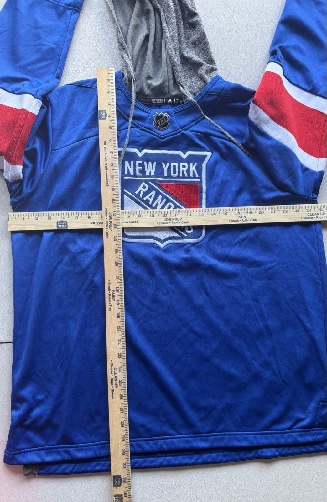 Adidas New York Rangers NHL Hockey Hoodie Pullover Blue XL Officially Licensed 5