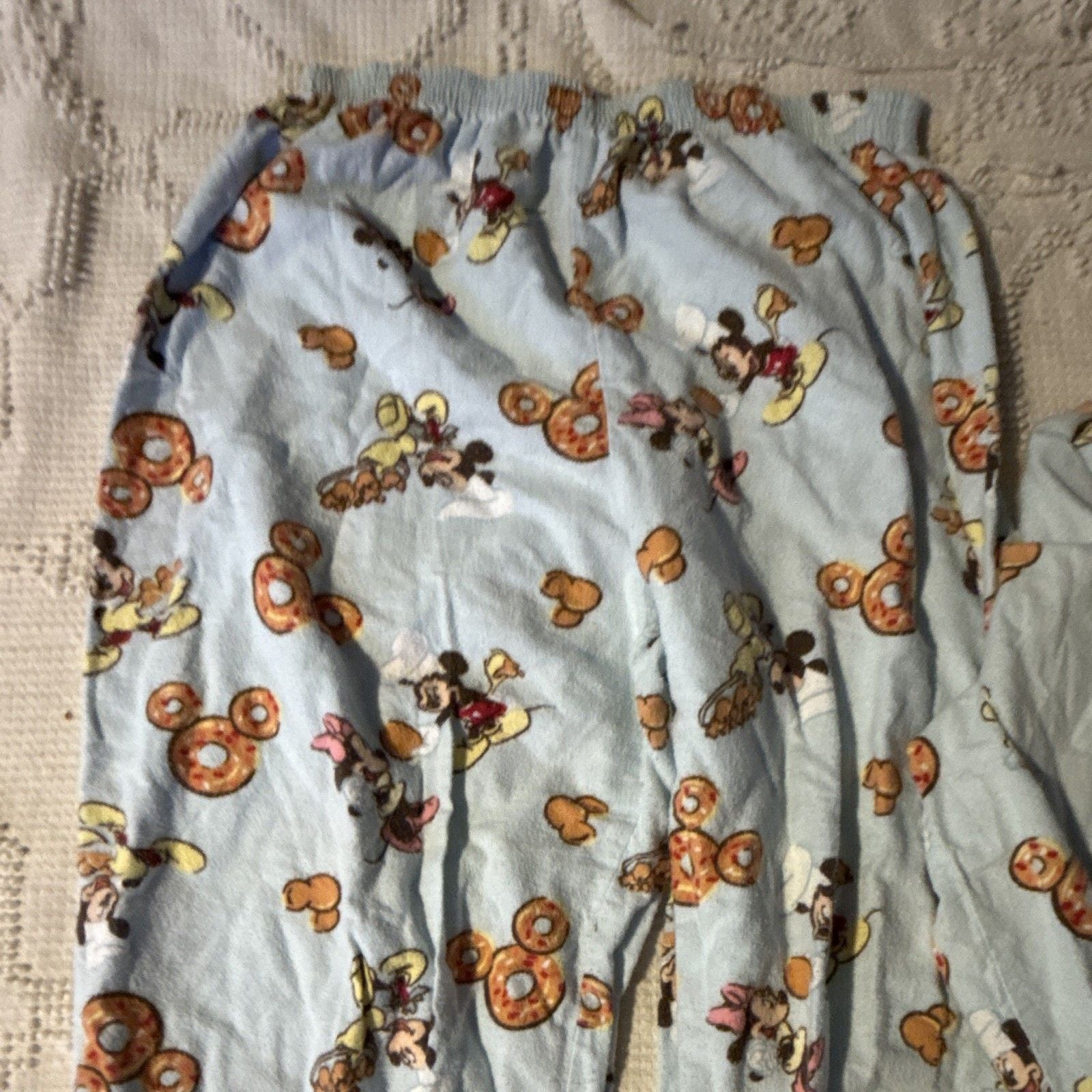 Disney Store Mickey Mouse 2-Piece Flannel Pajama Set Long Sleeve Pockets M 4