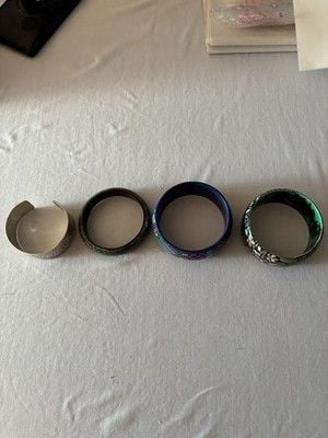 Bangle Bracelets (3) And 1 Cuff Bracelet 2
