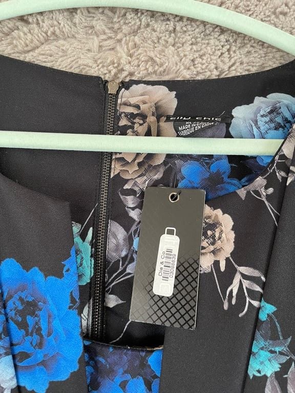 NWT City Chic Women's Floral Bouquet Dress Belt Size XL 8