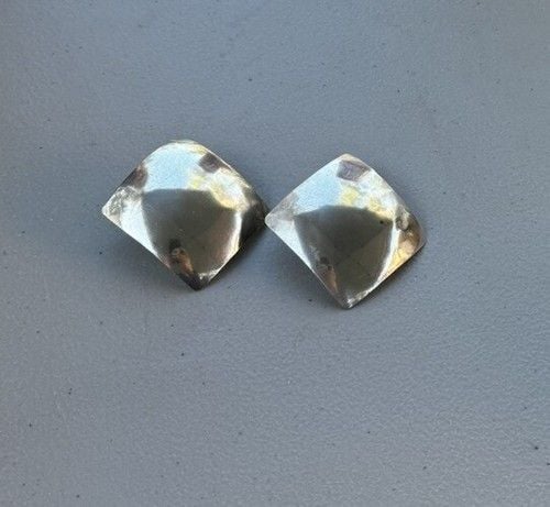 Vintage Mexican Sterling Silver Square Earrings Signed /Stamped Post 2