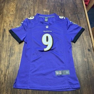 Baltimore Ravens Jersey Women XL Purple Justin Tucker #9 Nike On Field Shirt NFL 2