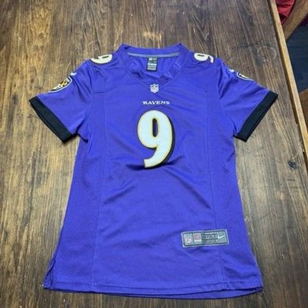 Baltimore Ravens Jersey Women XL Purple Justin Tucker #9 Nike On Field Shirt NFL