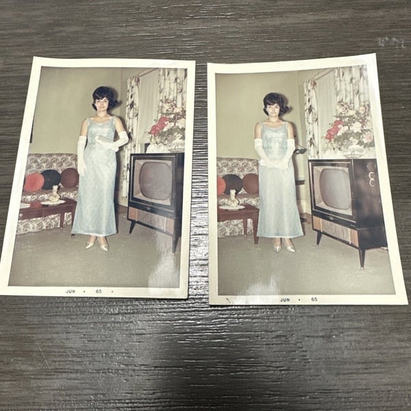 1960s Glamorous Bee Hive Hair Woman Vintage TV Dress Hairdo Fashion Style