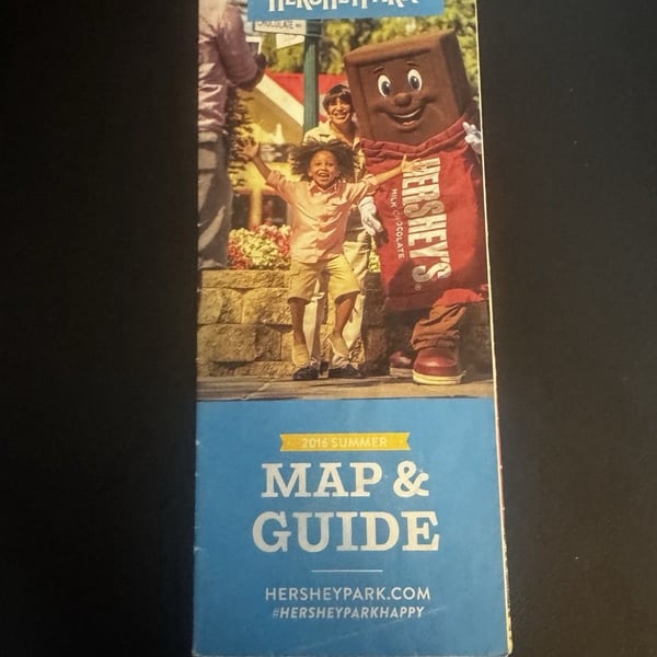 Hersheypark 2016 Summer Park Map