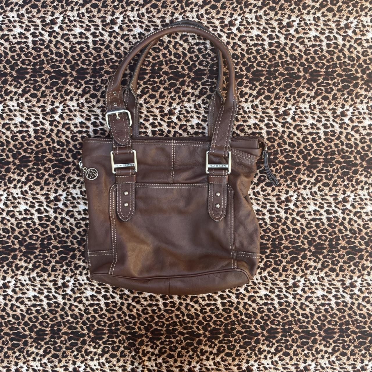 Franco Sarto brown leather handbag 9