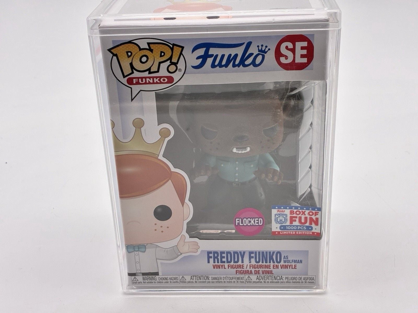 Freddy Funko as Wolfman Flocked FunDays Box of Fun SE 1000 Funko Pop Protector 1