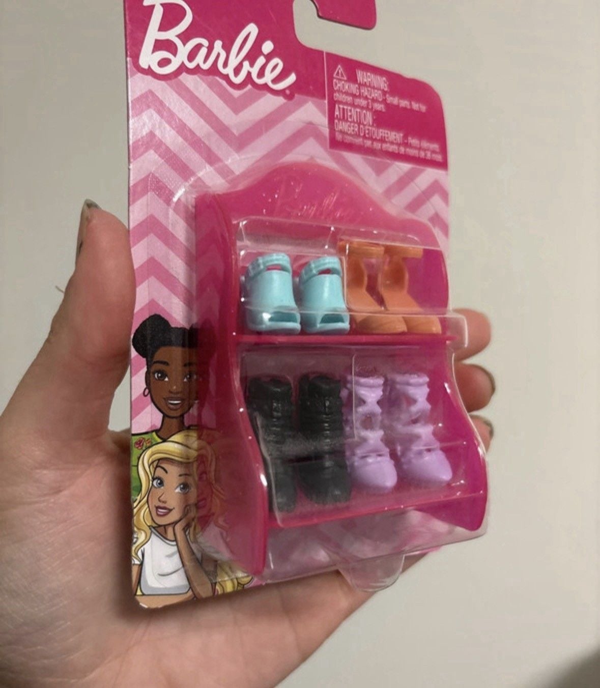Mattel Barbie Shoe Pack 4 Pairs Shoes & Boots for 11.5in Fashion Doll GVY23 2