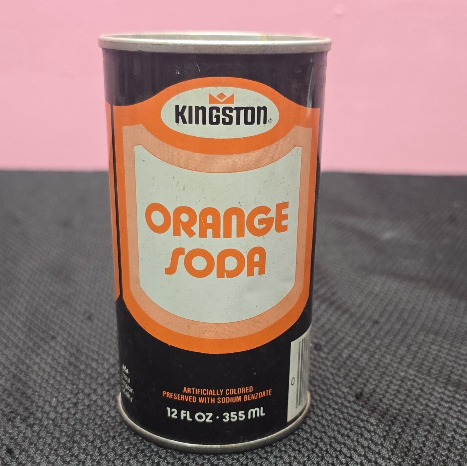 Kingston Soda Advertising Cans Lot of 4 12 oz Orange Grape Cherry Cola Root Beer 5