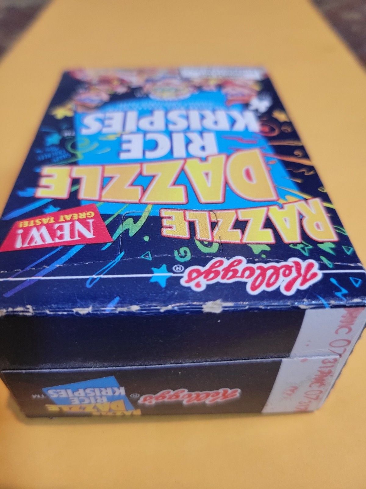 Kellogg's Razzle Dazzle Rice Crispies Cereal Box 1998 Original Seal NOT OPEN! 6