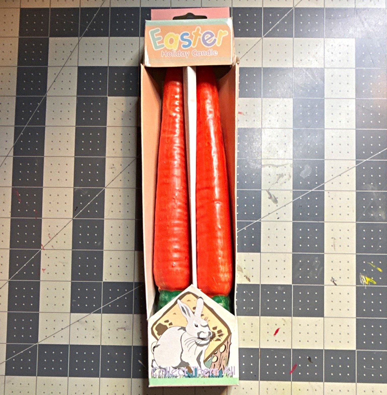 Amglo Inc. Easter Carrot Design Taper Candles 10 in, 2-Pack MPN 12962 1