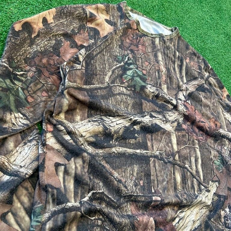 Mossy Oak Break-Up Camouflage Long Sleeve Shirt fits like a large 4