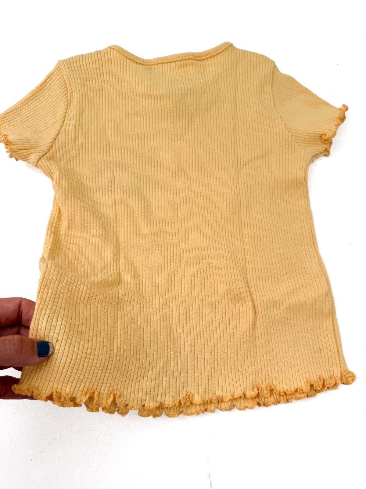 Vintage Gymboree Rainbow Tag 90s Girl Yellow Shirt blouse Spring Girls 3-4 4