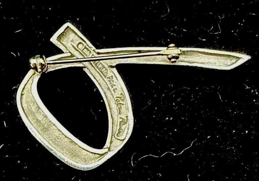 Vintage 1983 Tiffany & Co. Paloma Picasso Sterling Silver Ribbon Loop Brooch Pin 7