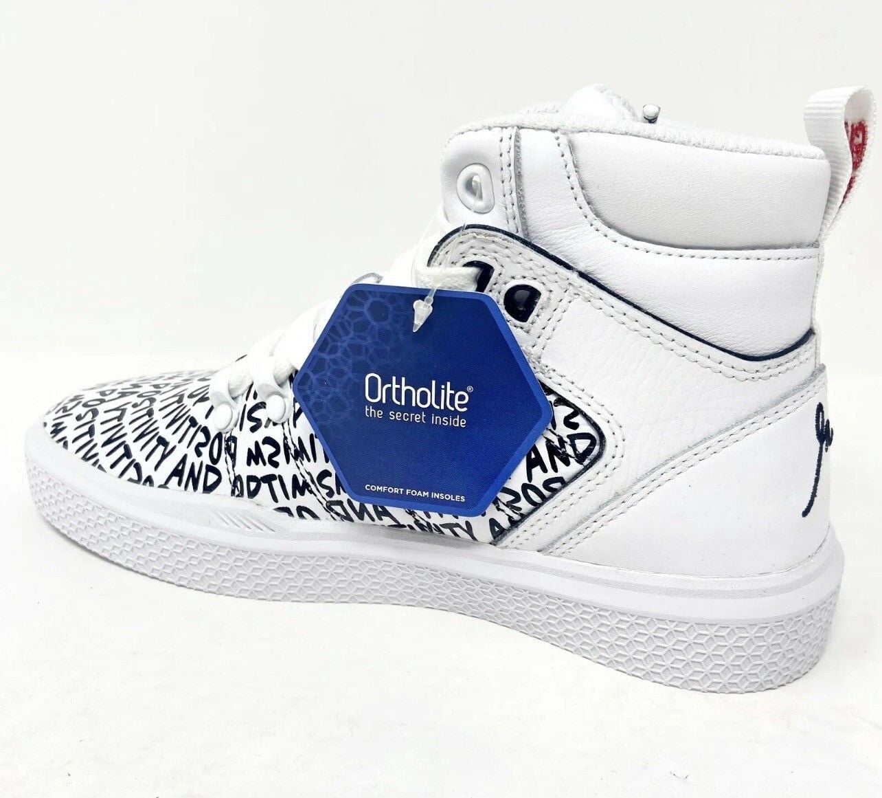 K Swiss x Gary Vee 004 Mid White Black Positivity & Optimism Womens Sneakers 6.5 5