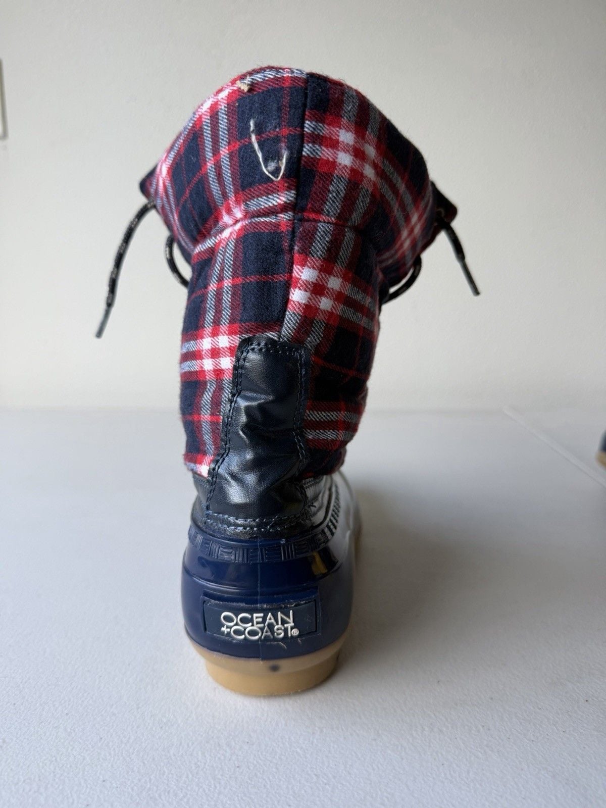 Ocean & Coast OC-SCRAM Plaid Lace-Up Lined Ankle Duck Boots US 9 M 7