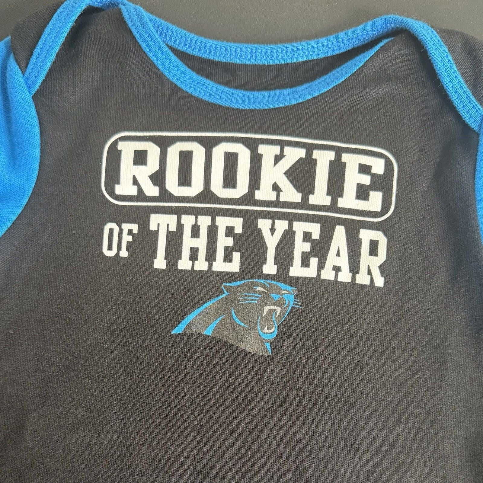NFL Team Apparel Carolina Panthers Rookie of the Year Bodysuit 18M 3