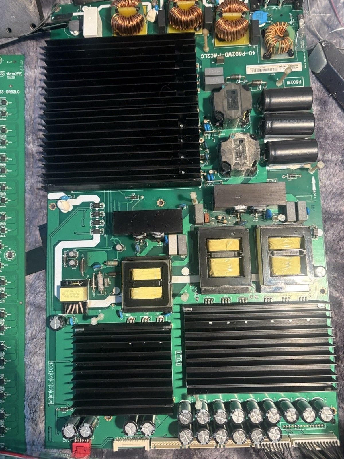 TCL 75R635 Complete TV Repair Kit Main Board Power T-Con Speakers Cables Screws 5