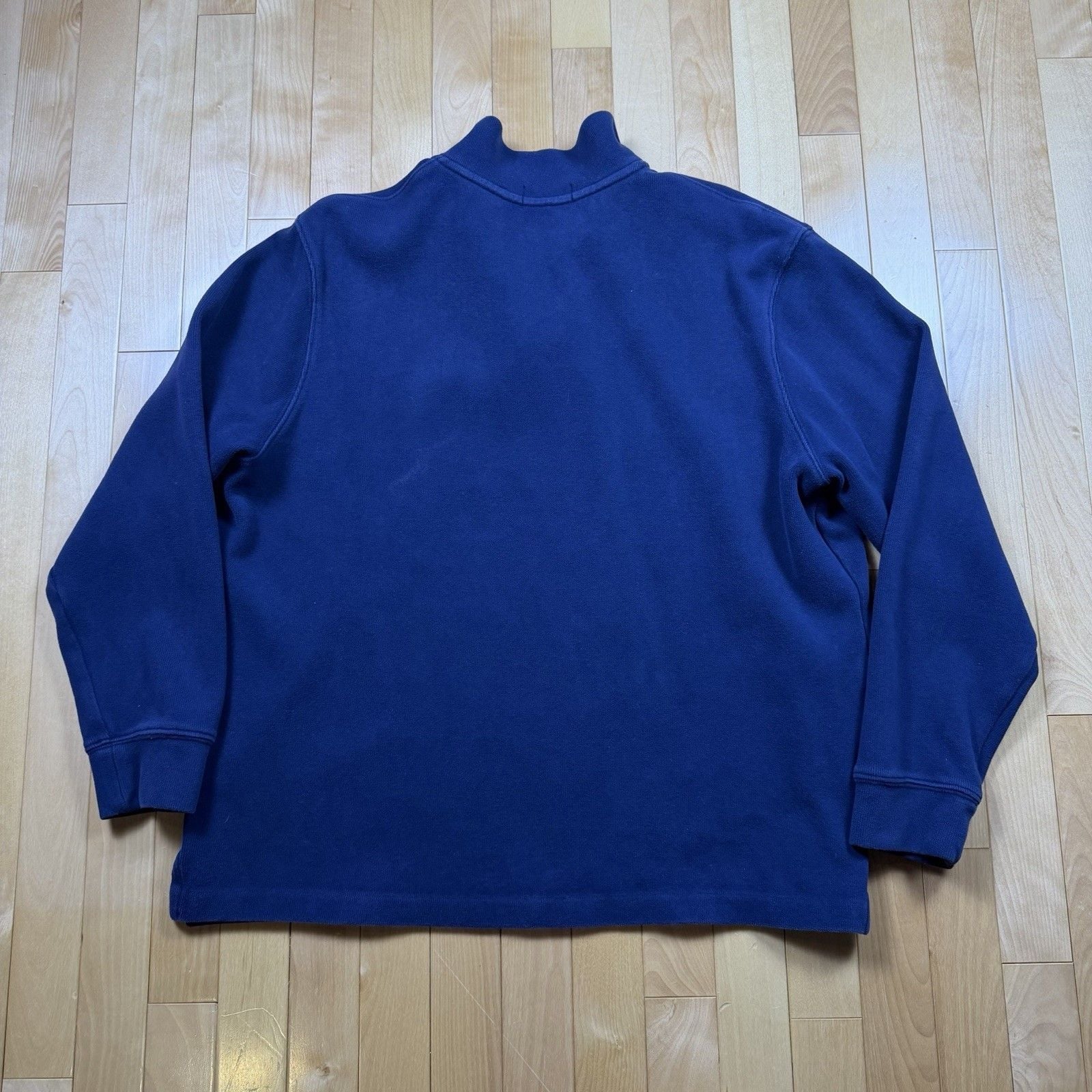 Polo Ralph Lauren Quarter Zip Pullover Mens XL Blue Red Pony Sweatshirt 8