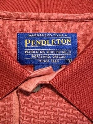 Pendleton 100% Cotton Men's Casual Polo Shirt Size Large Summer Date Night 7
