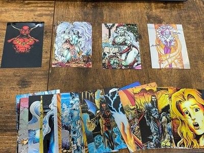 Lady Death Chromium Cards Series 1 1994 Chaos Comics Krome Complete Set 1