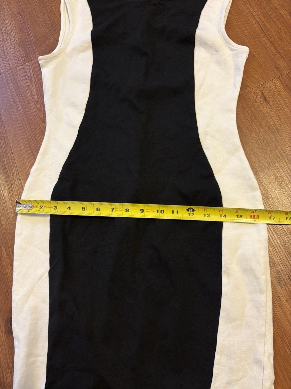 Haute Monde Women’s Bodycon Dress Size M Black White Stretch Free Shipping 7
