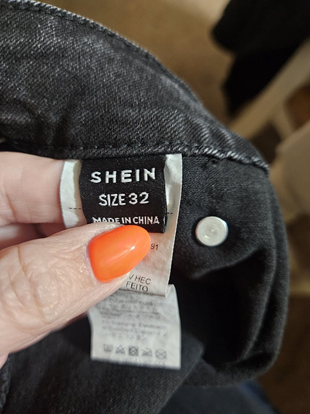 Shein Womens Black Jeans Size 32 4