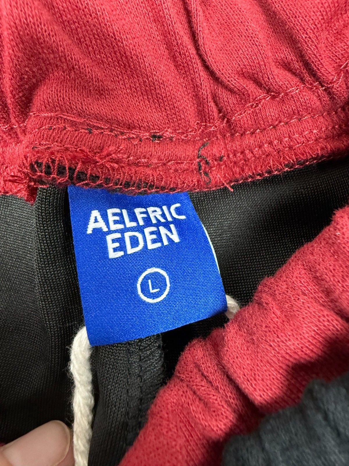 Aelfric Eden Black and Red Joggers Size Large Women's NEW 6