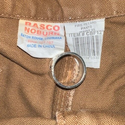 Rasco Essential Tan NoBurn Fire Retardant Cotton Pants 8