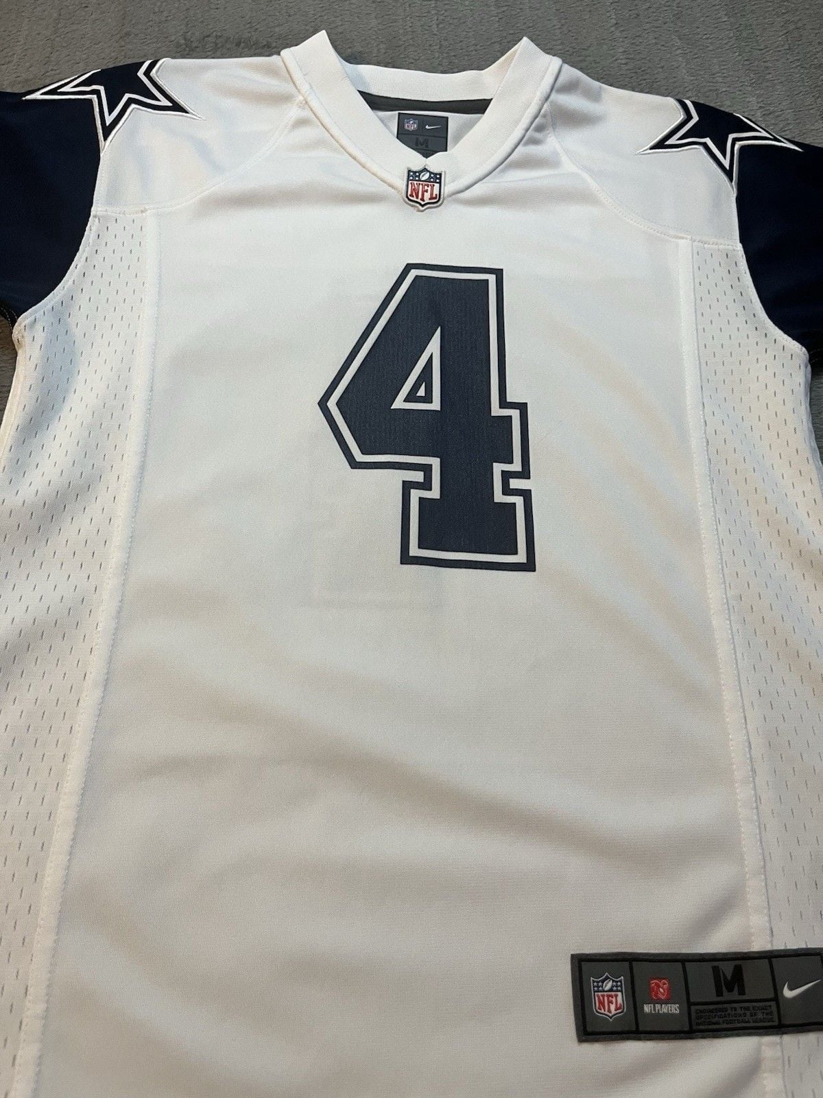 Youth Nike Dallas Cowboys Dak Prescott NFL Jersey On Field #4 Size Medium 10-12 4