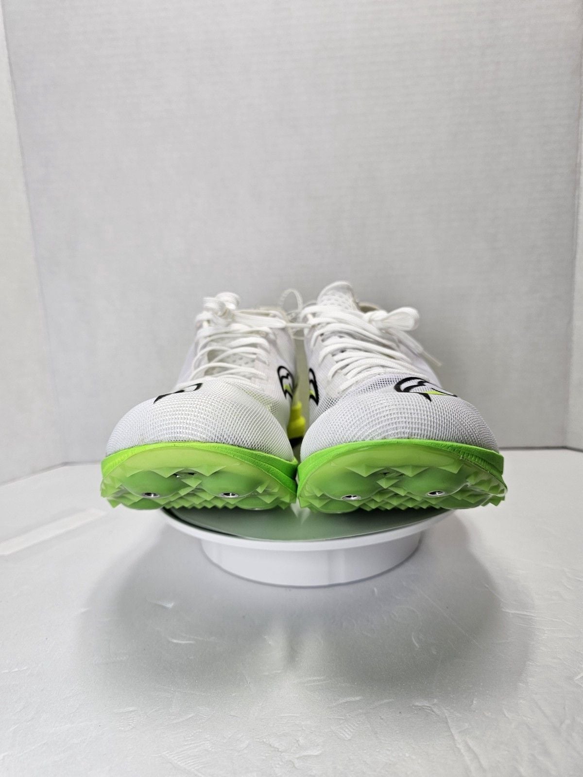 Saucony Endorphin Cheetah Track Spikes Men’s 12 White Slime Racing S29095-01 5