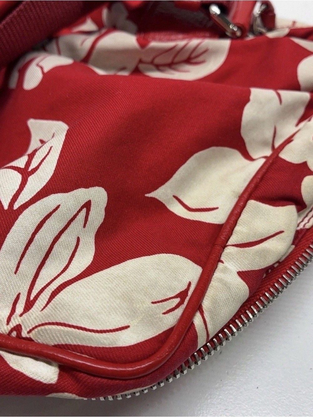 Miu Miu Red Floral Crossbody Bag Made in Italy 7