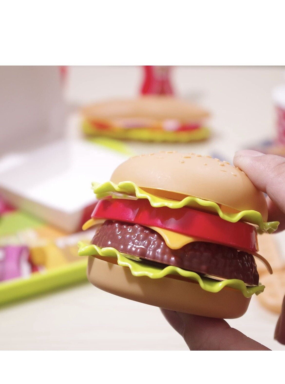 Pretend Play Food Set , Removable Food Toys Burger Combo and Assortment 5